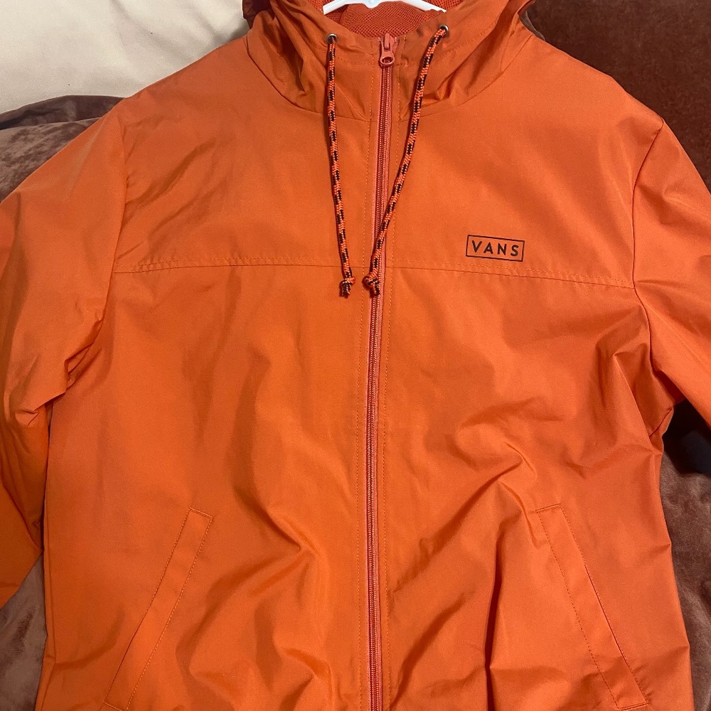 Vans Orange Windbreaker Hoodie